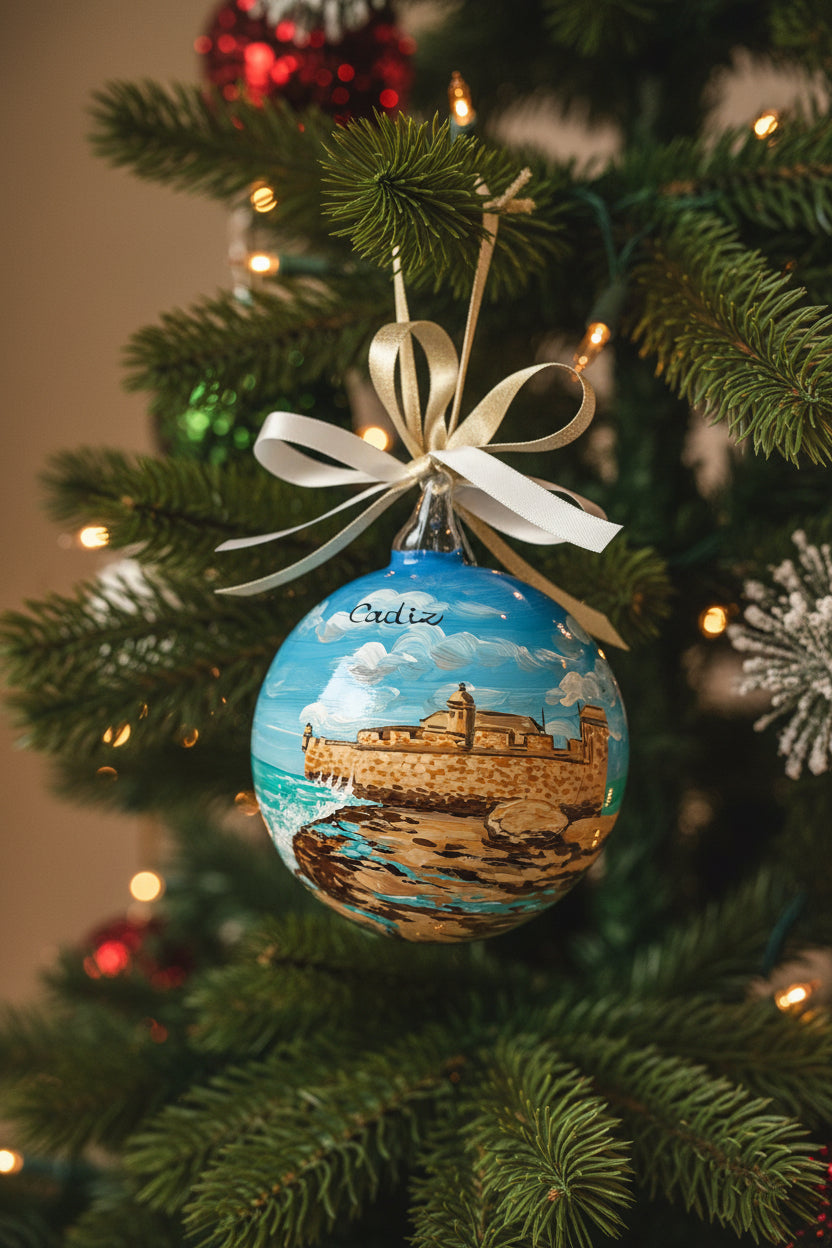ornamento Cadice appeso ad albero di Natale