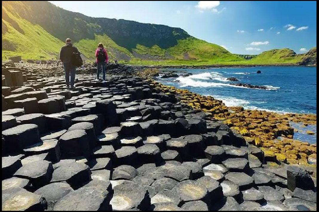 Sentiero dei Giganti, Irlanda – Pallina di Vetro Dipinta a Mano | Idea Regalo