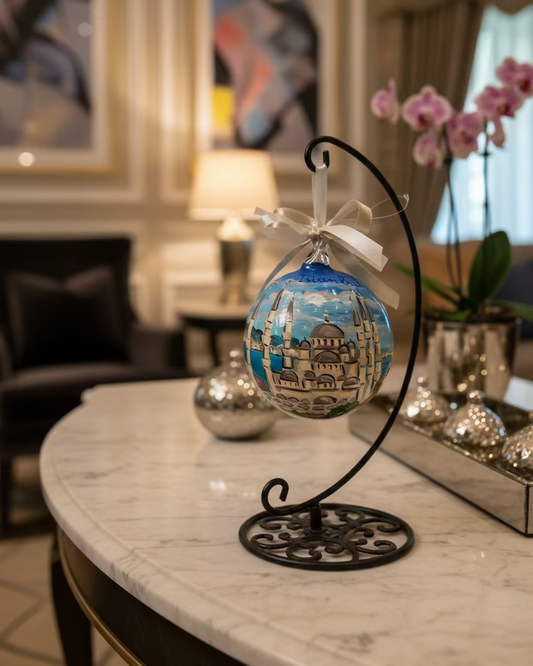 ornamento natalizio dipinto a mano con Istanbul