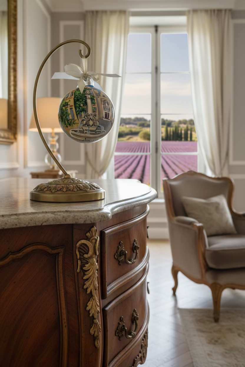 Ambientazione di ornamento dipinto a mano