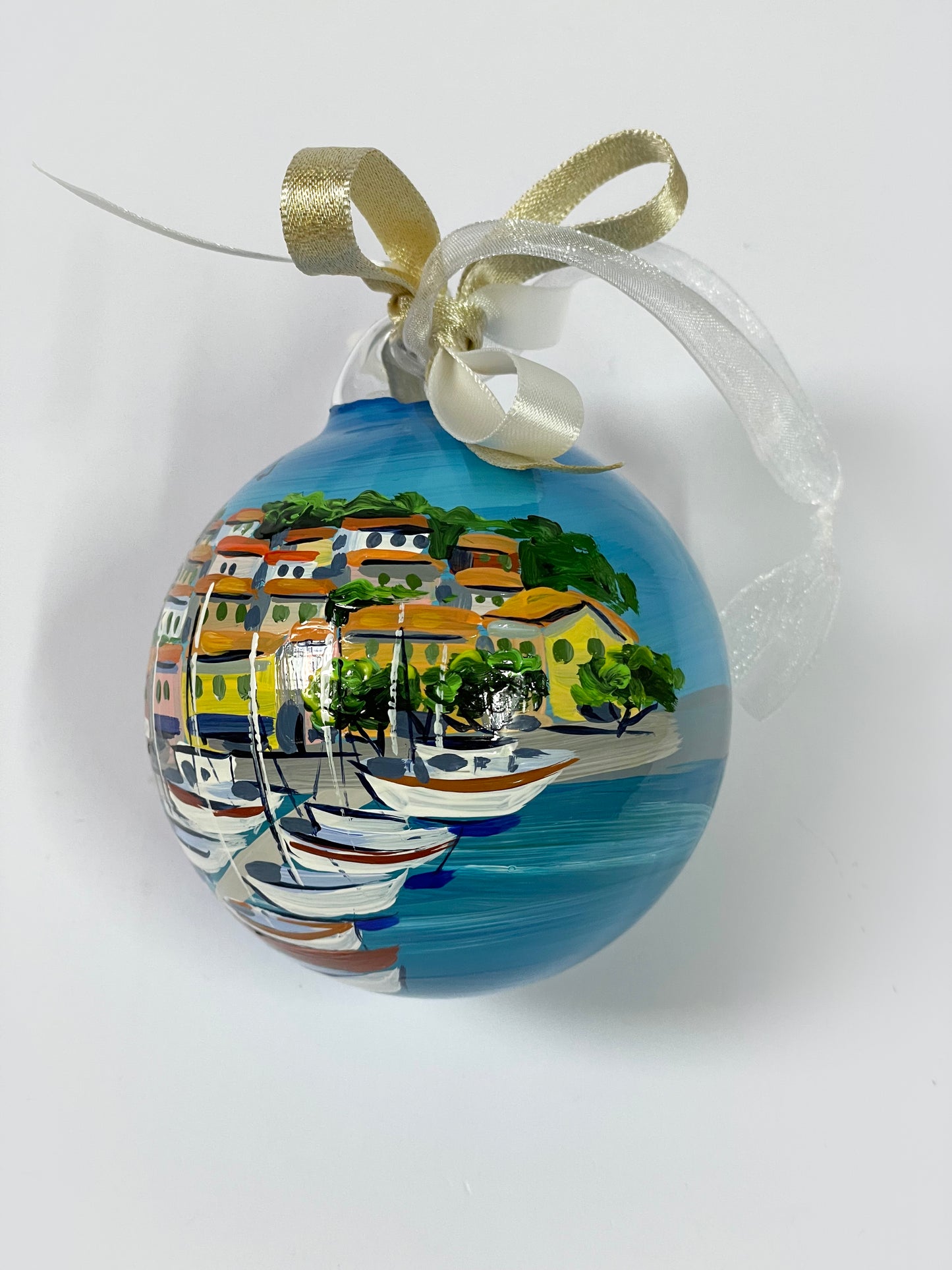 ornamento di Cassis dipinto a mano, dettagli