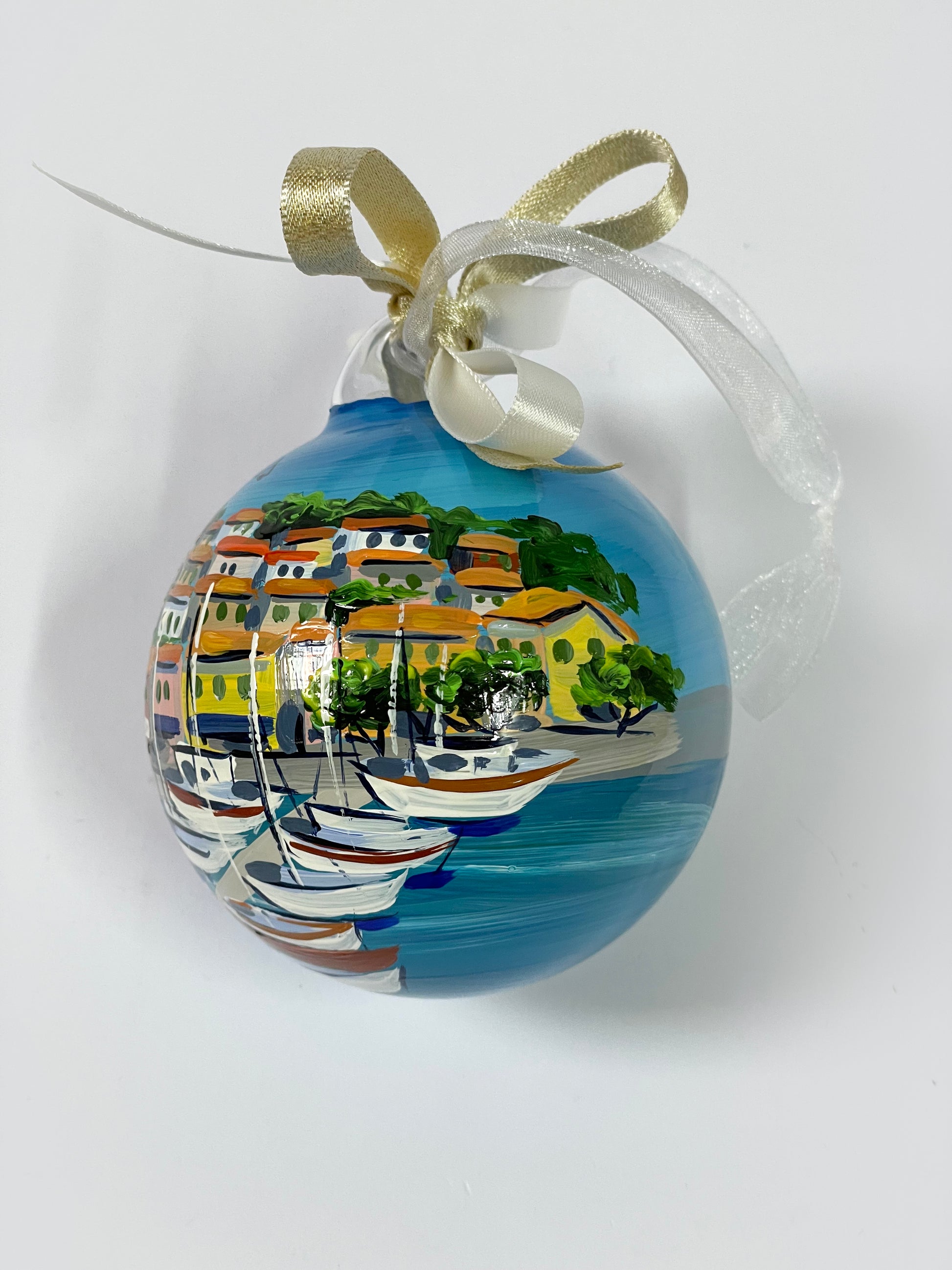 ornamento di Cassis dipinto a mano, dettagli