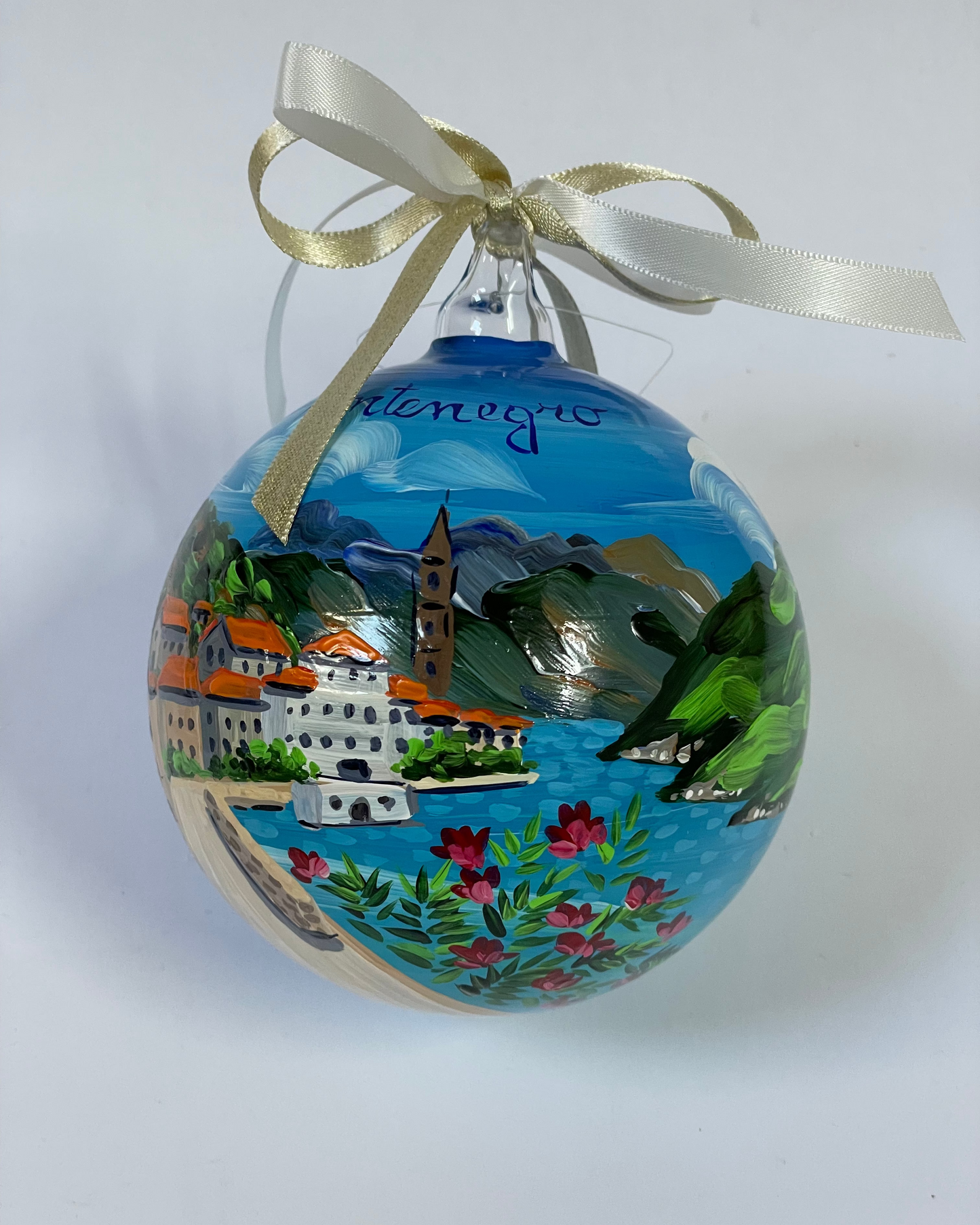 Kotor, Montenegro – Ornamento in Vetro Dipinto a Mano | Souvenir Crociera