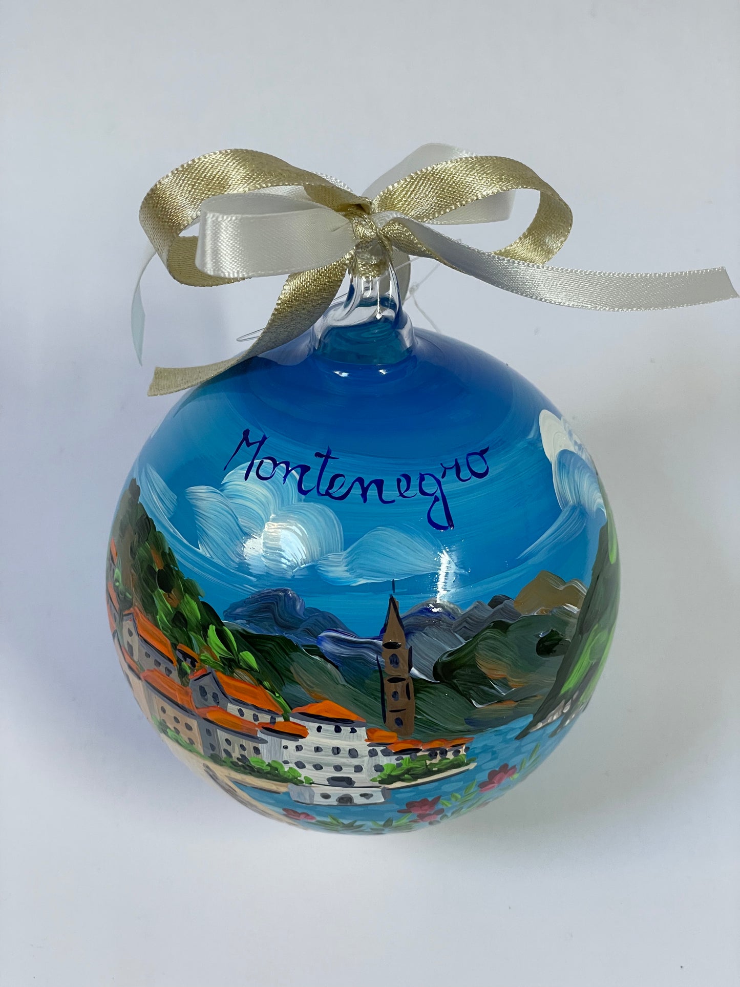 Kotor, Montenegro – Ornamento in Vetro Dipinto a Mano | Souvenir Crociera