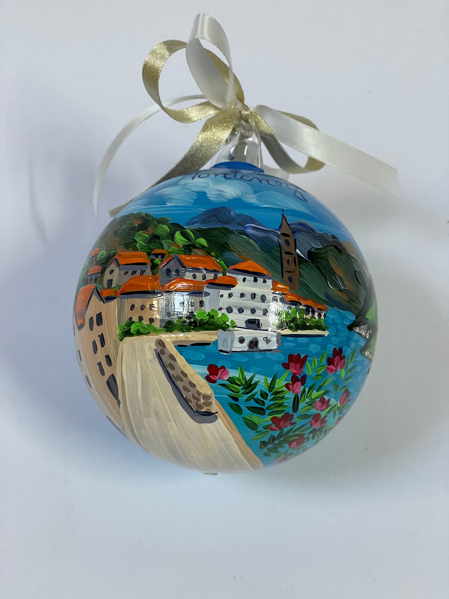 Kotor, Montenegro – Ornamento in Vetro Dipinto a Mano | Souvenir Crociera