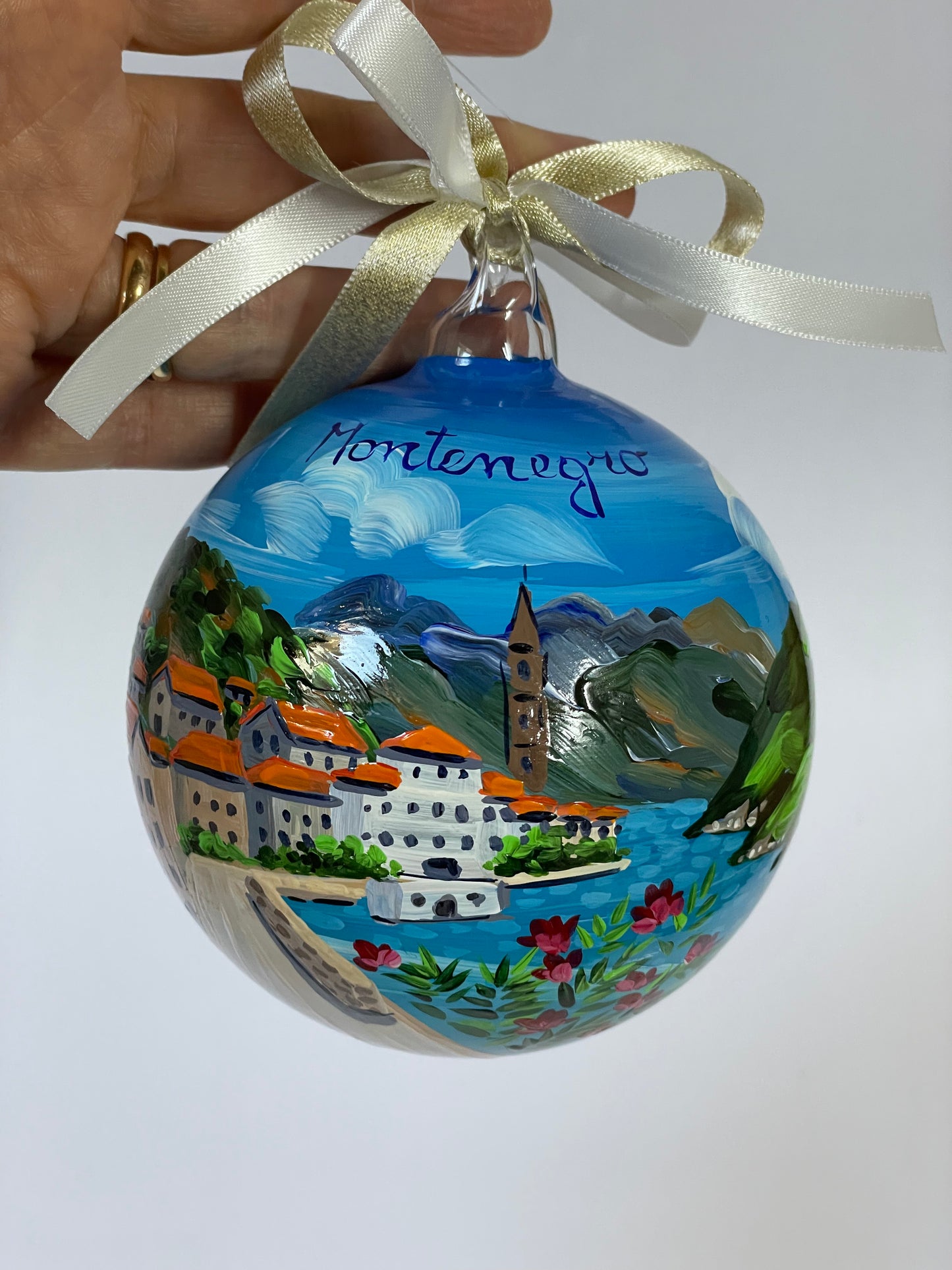 Kotor, Montenegro – Ornamento in Vetro Dipinto a Mano | Souvenir Crociera