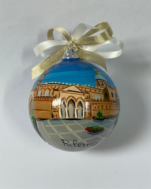 Palermo, Cattedrale – Ornamento in Vetro Dipinto a Mano | Souvenir Sicilia