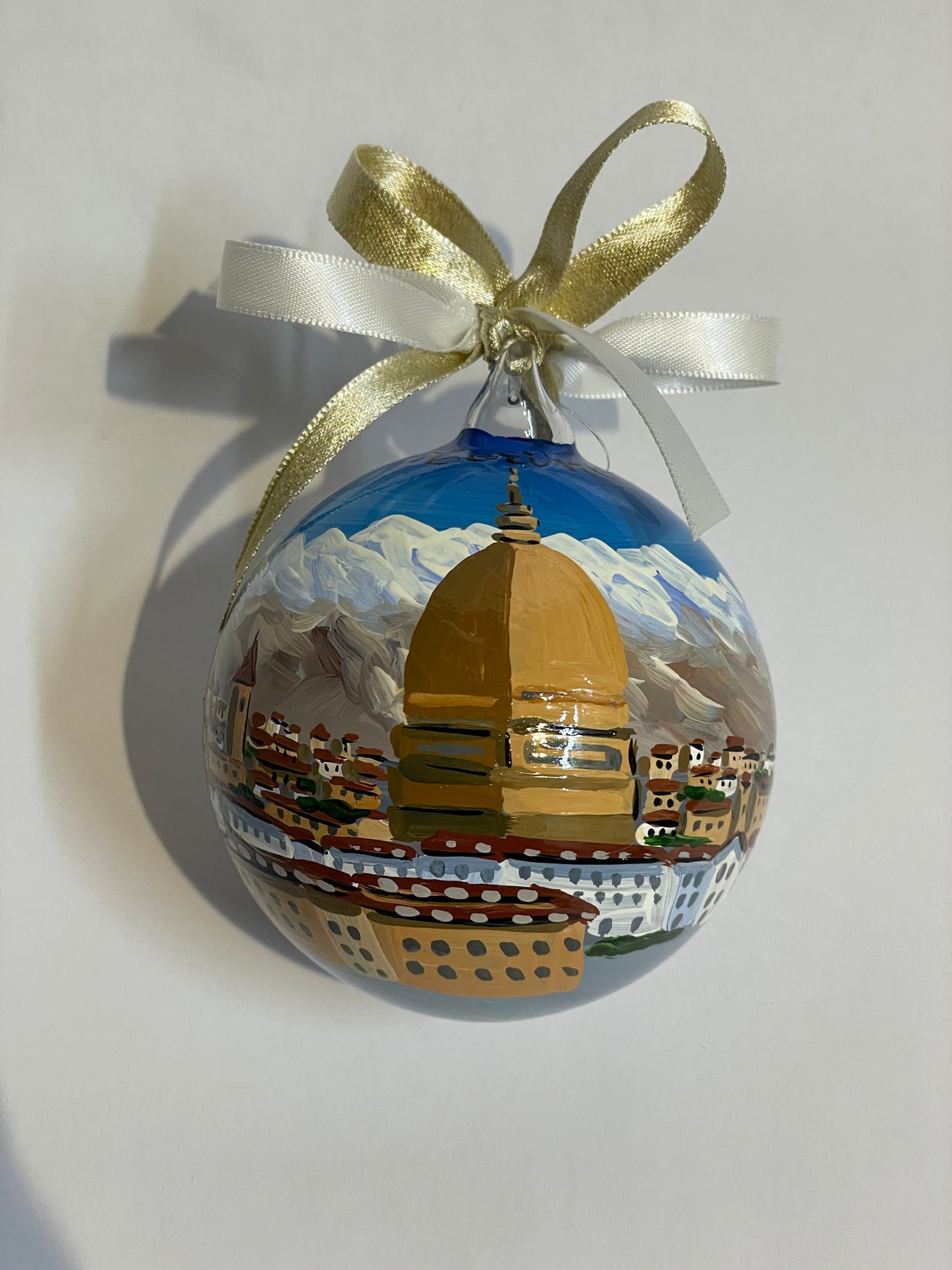 Torino, Mole Antonelliana – Ornamento in Vetro Dipinto a Mano | Souvenir Piemonte