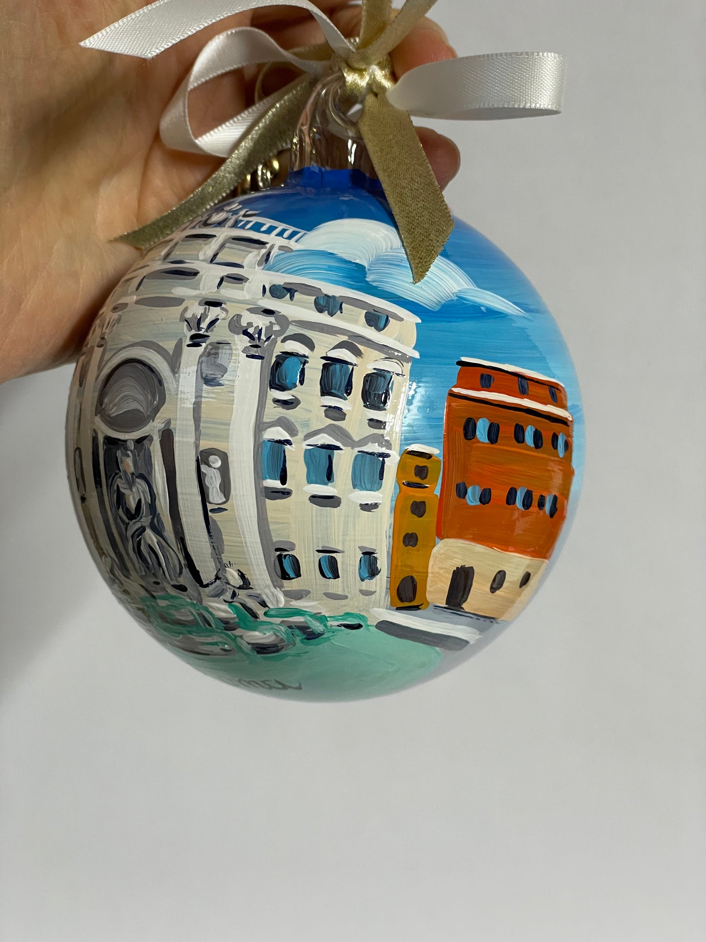 Fontana di Trevi, Roma – Ornamento in Vetro Dipinto a Mano | Souvenir Italia