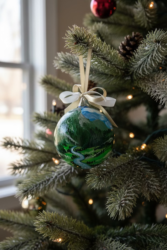 Colorado, USA – Ornamento in Vetro Dipinto a Mano | Souvenir America