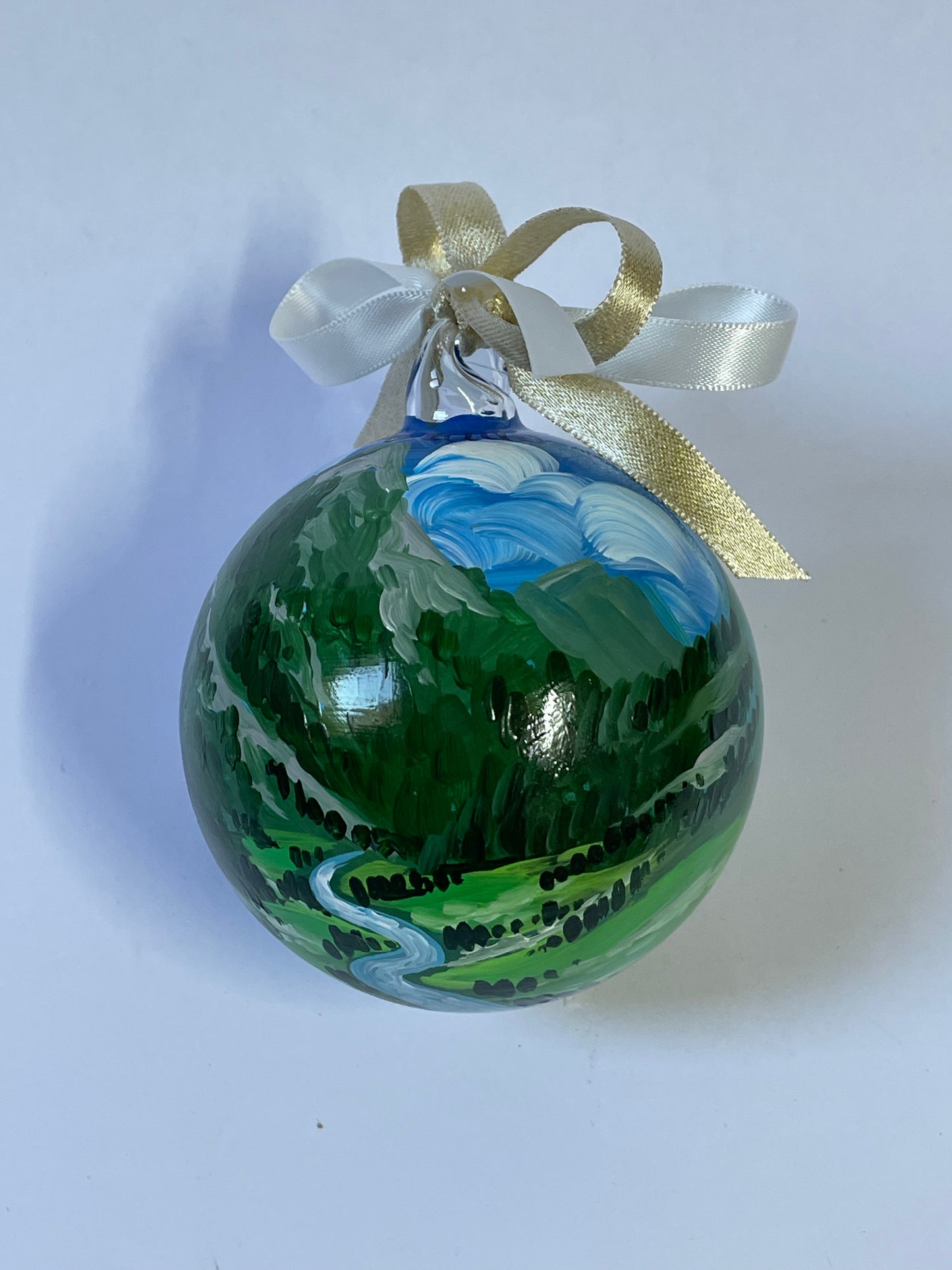 Colorado, USA – Ornamento in Vetro Dipinto a Mano | Souvenir America