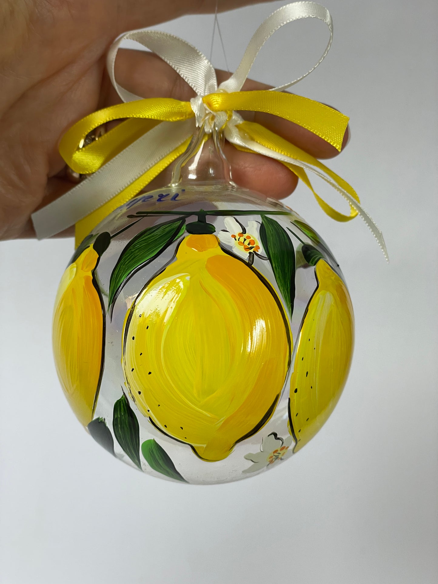 Ornamento Limoni Dipinto a Mano – Capri, Sorrento, Amalfi, Positano | Souvenir Italia