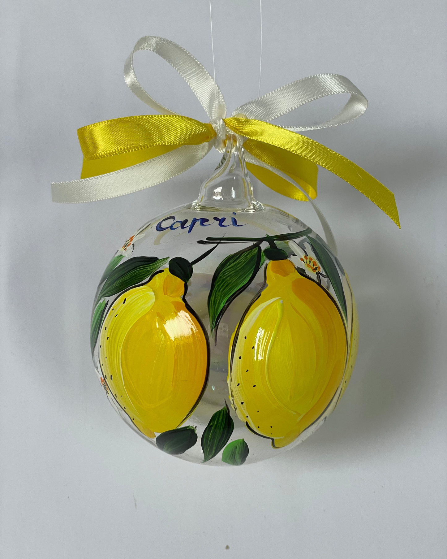 Ornamento Limoni Dipinto a Mano – Capri, Sorrento, Amalfi, Positano | Souvenir Italia