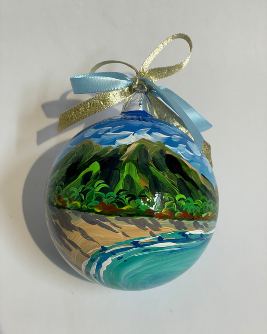Hawaii, USA – Ornamento in Vetro Dipinto a Mano | Souvenir Tropicale