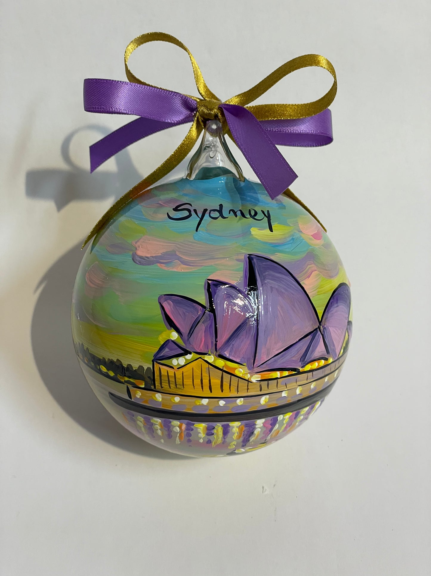 Sydney, Australia – Ornamento in Vetro Dipinto a Mano | Souvenir Oceania