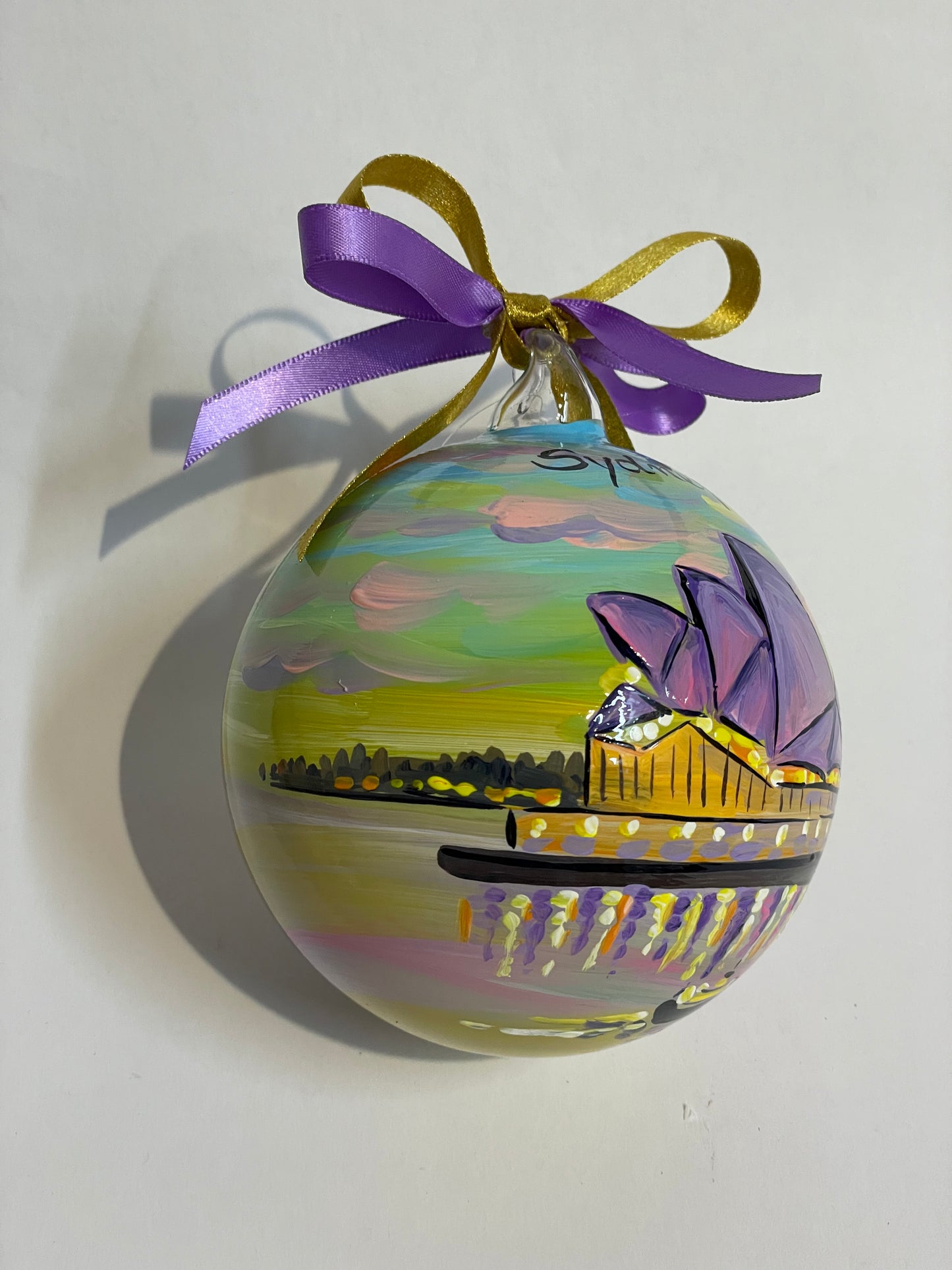 Sydney, Australia – Ornamento in Vetro Dipinto a Mano | Souvenir Oceania