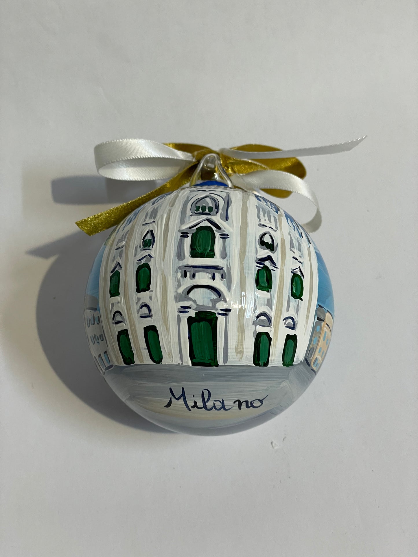 Milan, Duomo – Hand-Painted Glass Ornament | Lombardy Souvenir