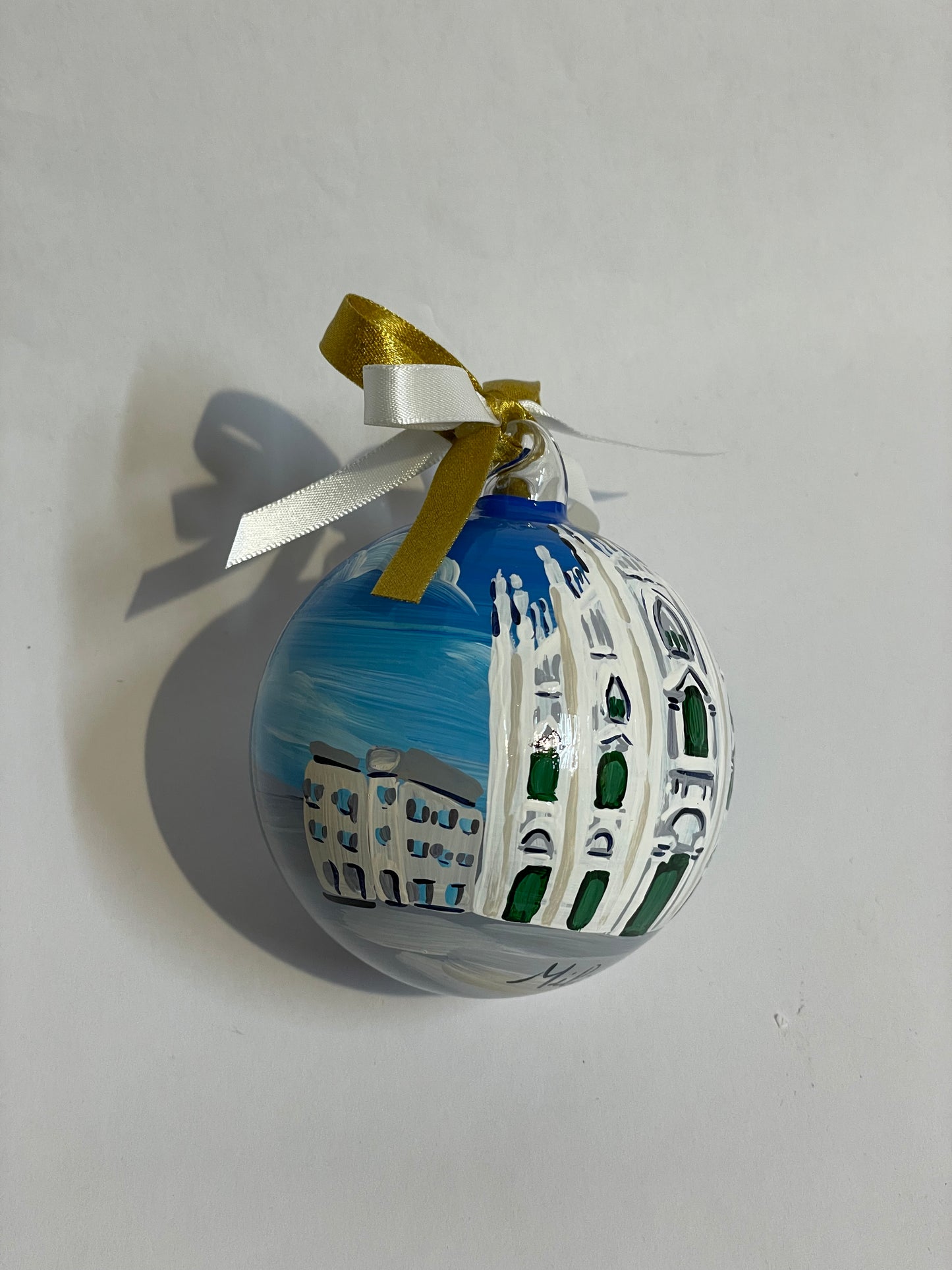 Milan, Duomo – Hand-Painted Glass Ornament | Lombardy Souvenir