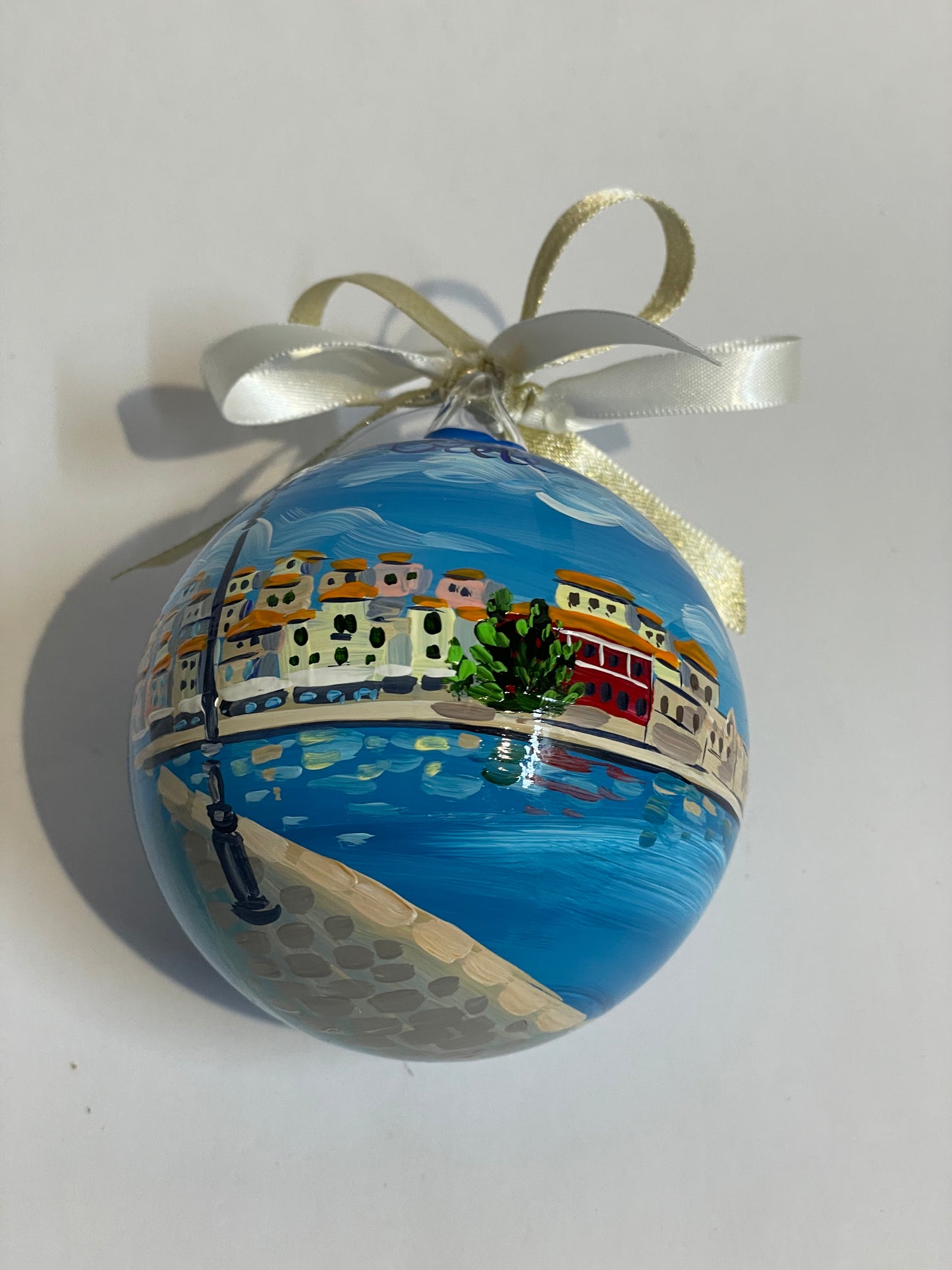 Creta, Grecia – Ornamento in Vetro Dipinto a Mano | Souvenir Mediterraneo