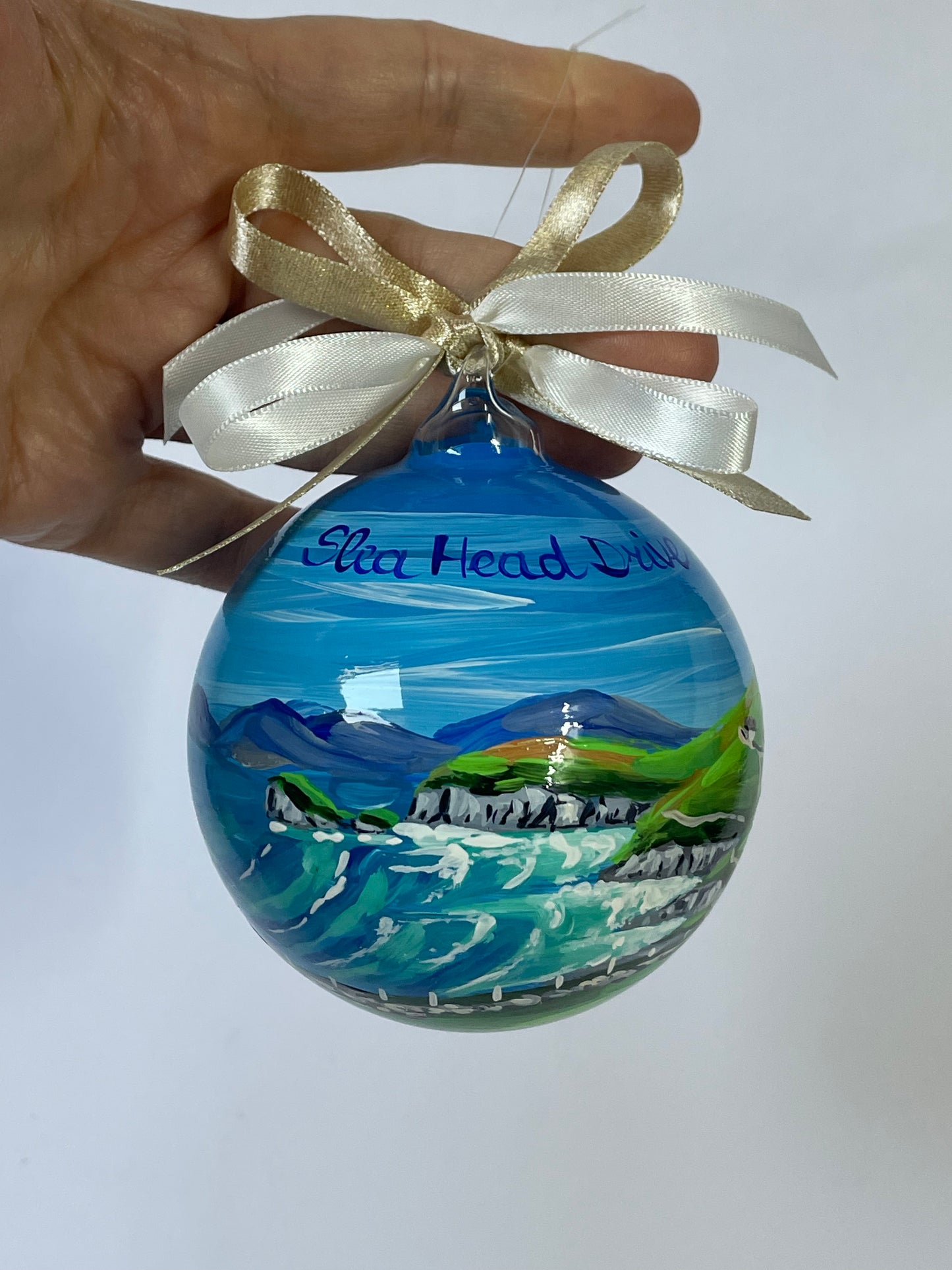 Irlanda, Slea Head Drive – Ornamento in Vetro Dipinto a Mano | Souvenir Irlanda