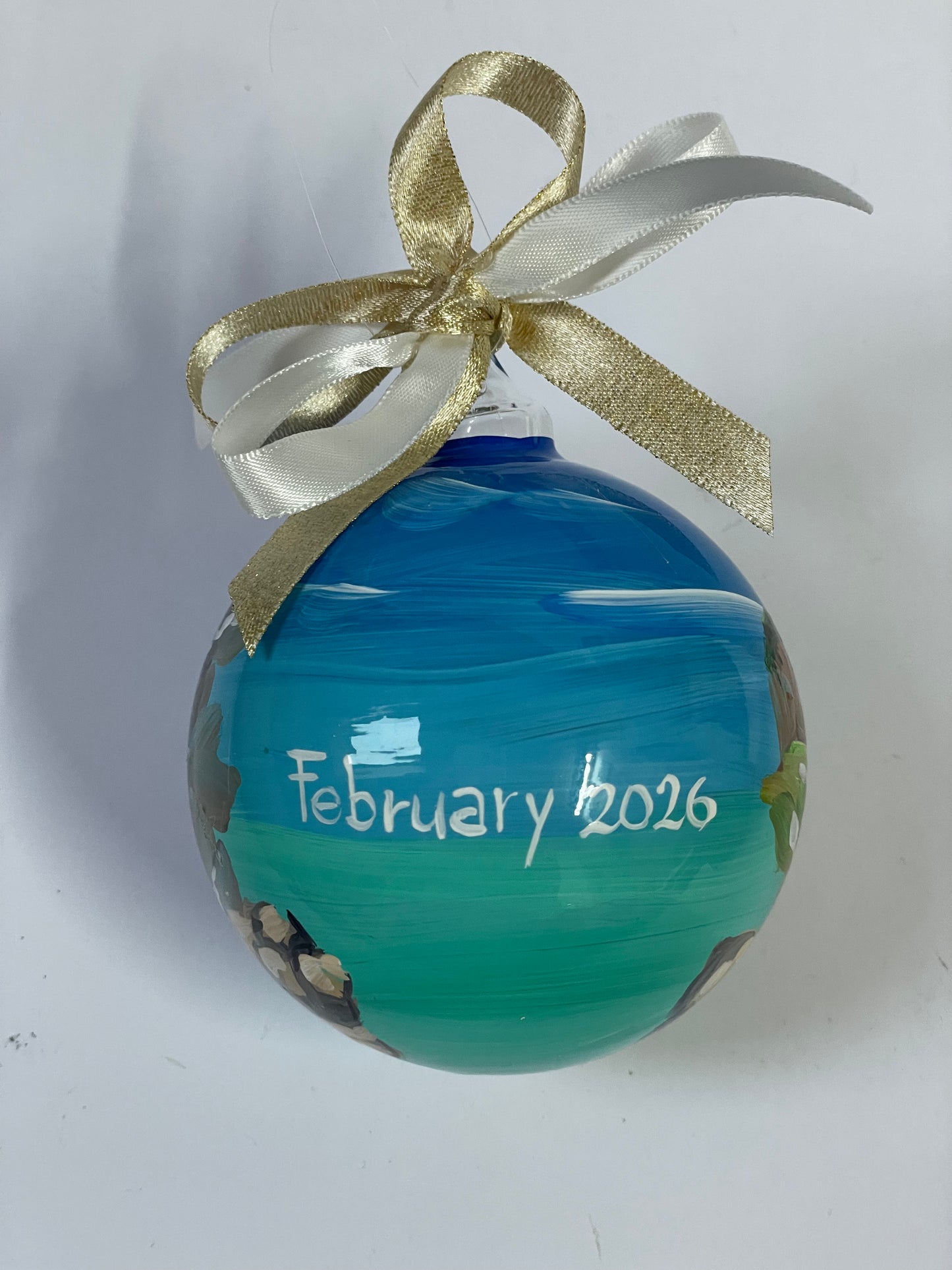 Patagonia, Chile – Hand-Painted Glass Ornament | South America Souvenir
