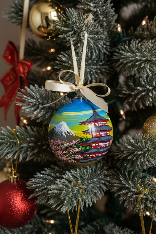 Giappone – Ornamento in Vetro Dipinto a Mano | Souvenir Giapponese