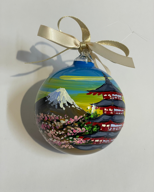 Giappone – Ornamento in Vetro Dipinto a Mano | Souvenir Giapponese