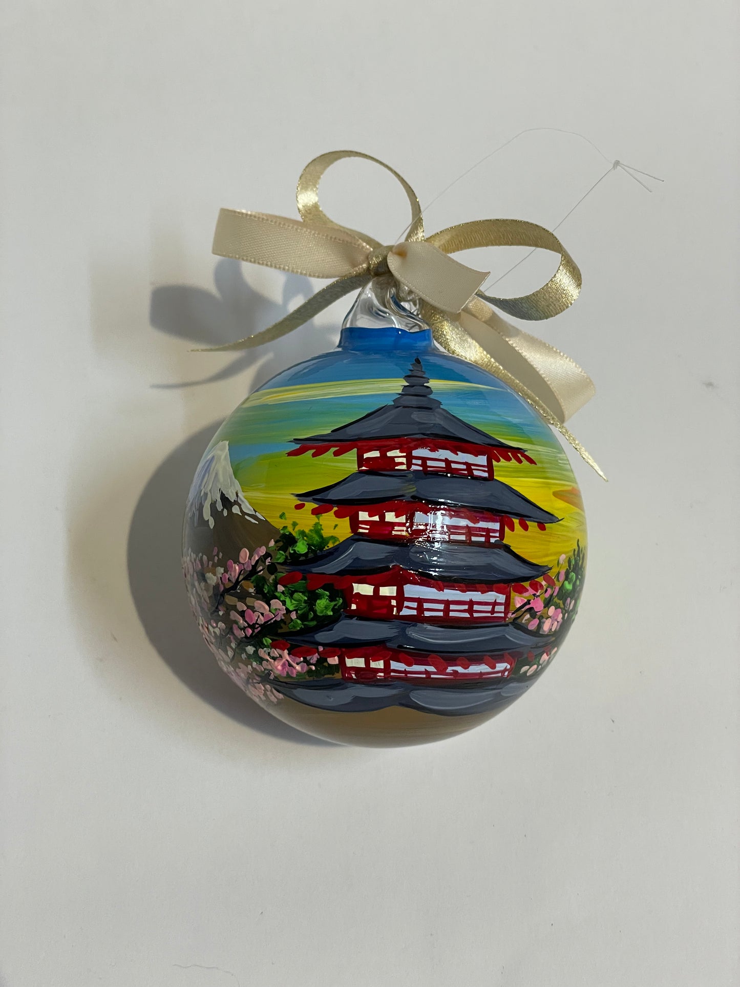 Japan - Hand-Painted Glass Ornament | Japanese Souvenir