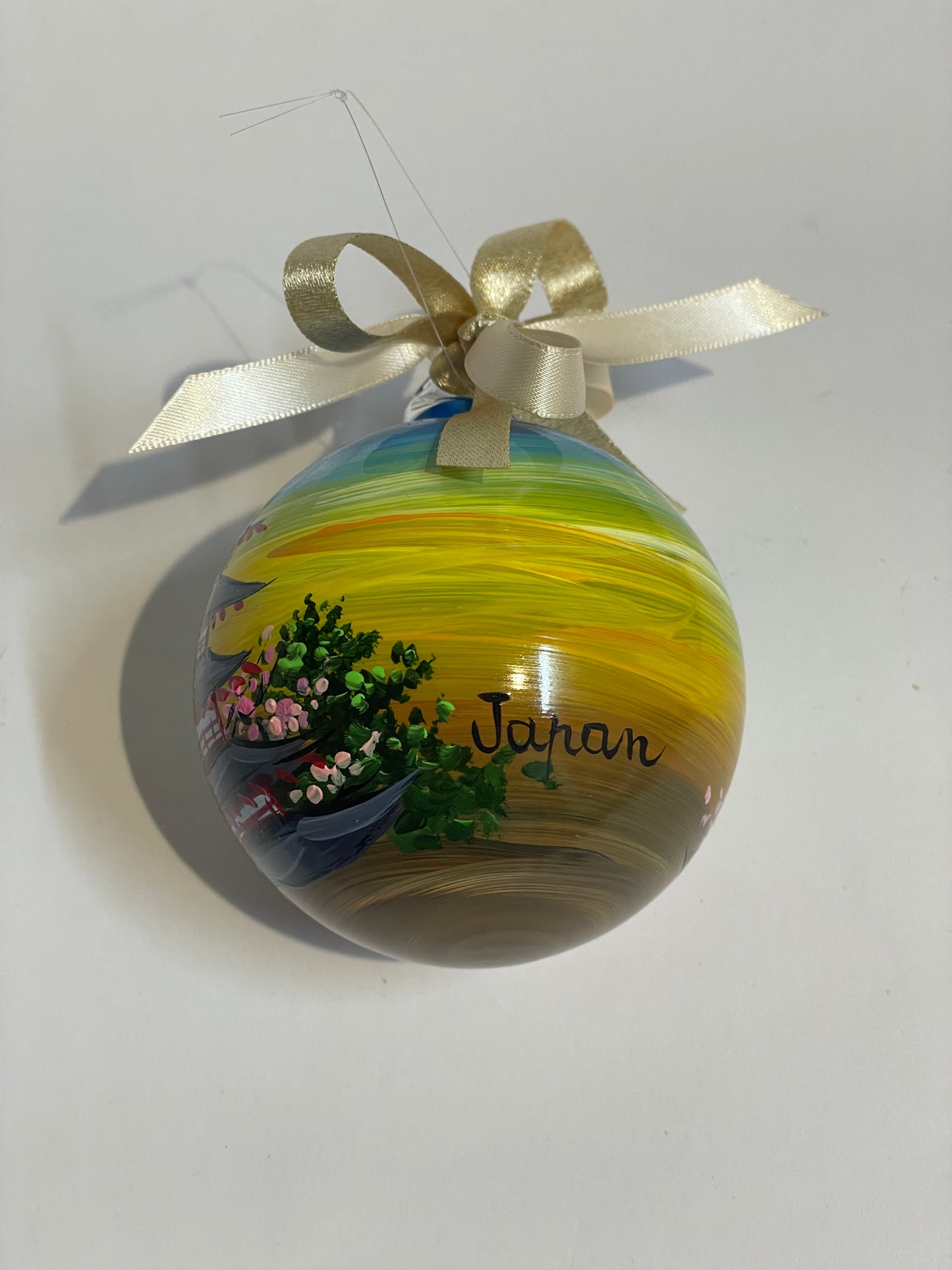 Japan - Hand-Painted Glass Ornament | Japanese Souvenir