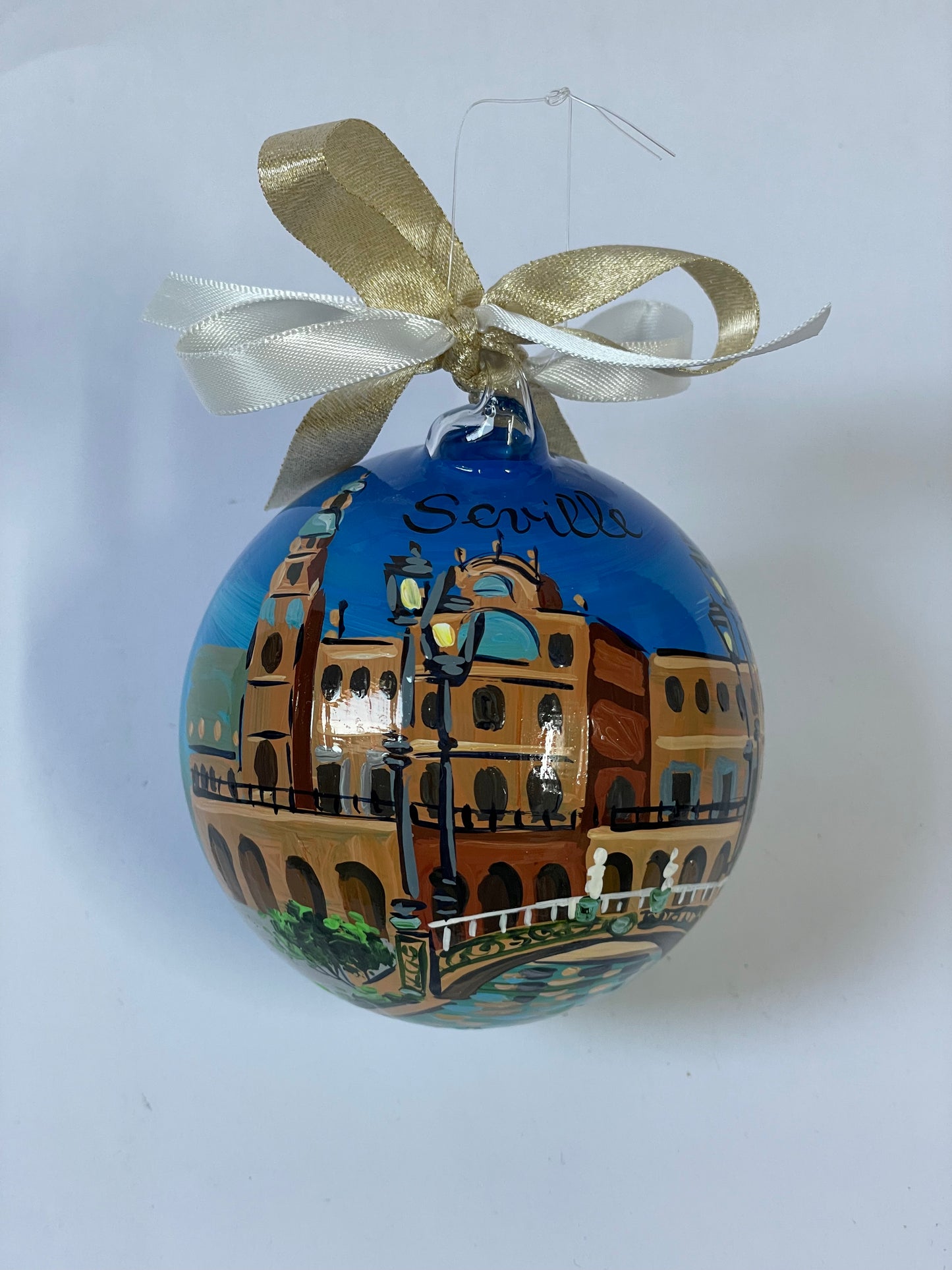 Siviglia, Andalusia – Ornamento in Vetro Dipinto a Mano | Souvenir Spagna