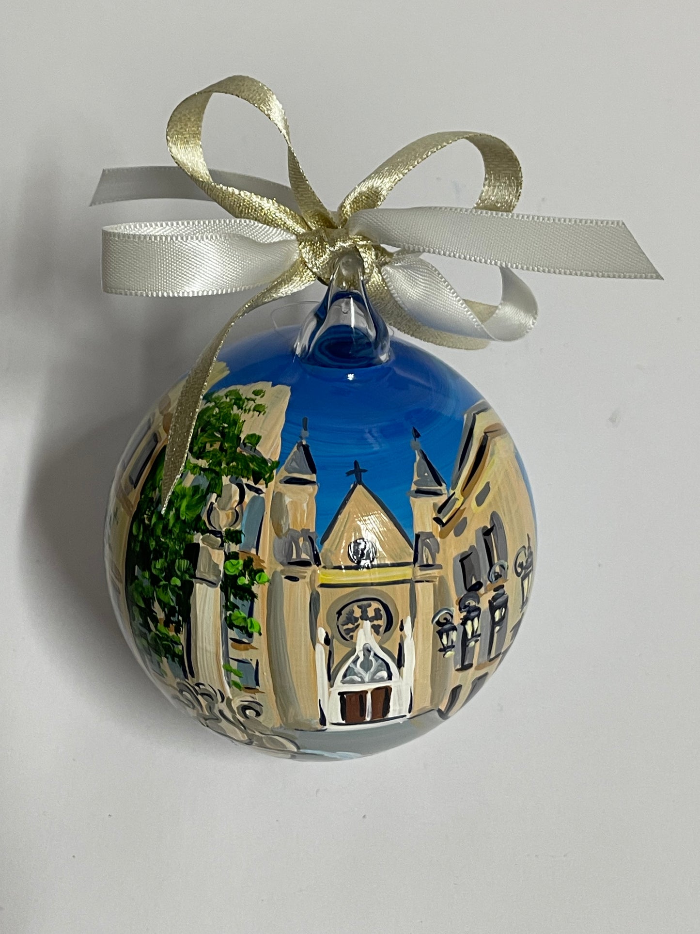 Aix-en-Provence, Provenza – Ornamento in Vetro Dipinto a Mano | Souvenir Francia
