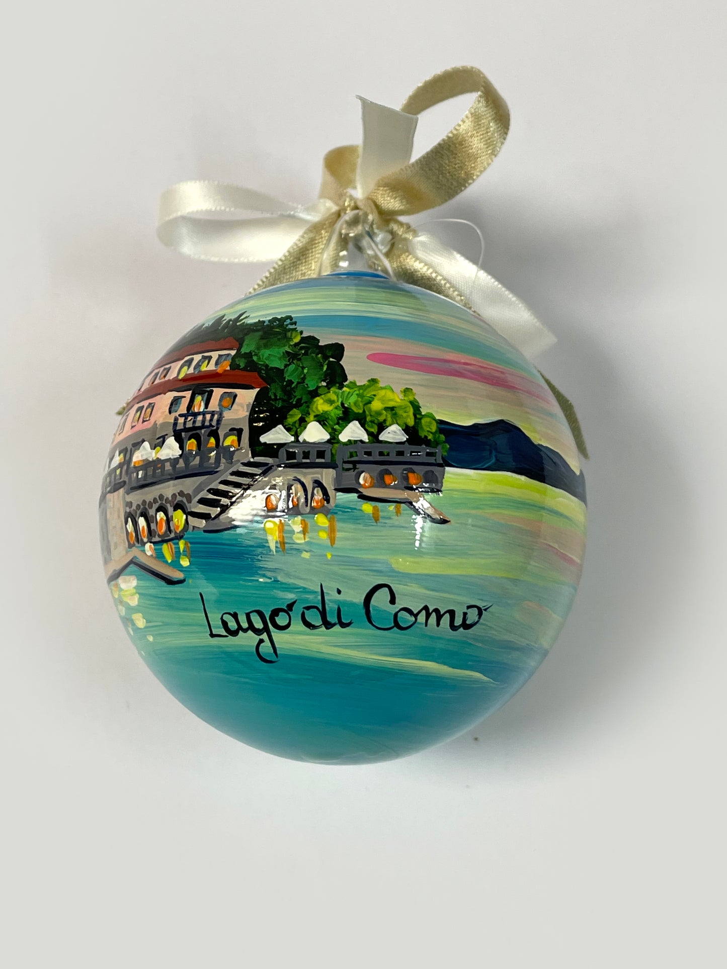 Ornament with Lake Como