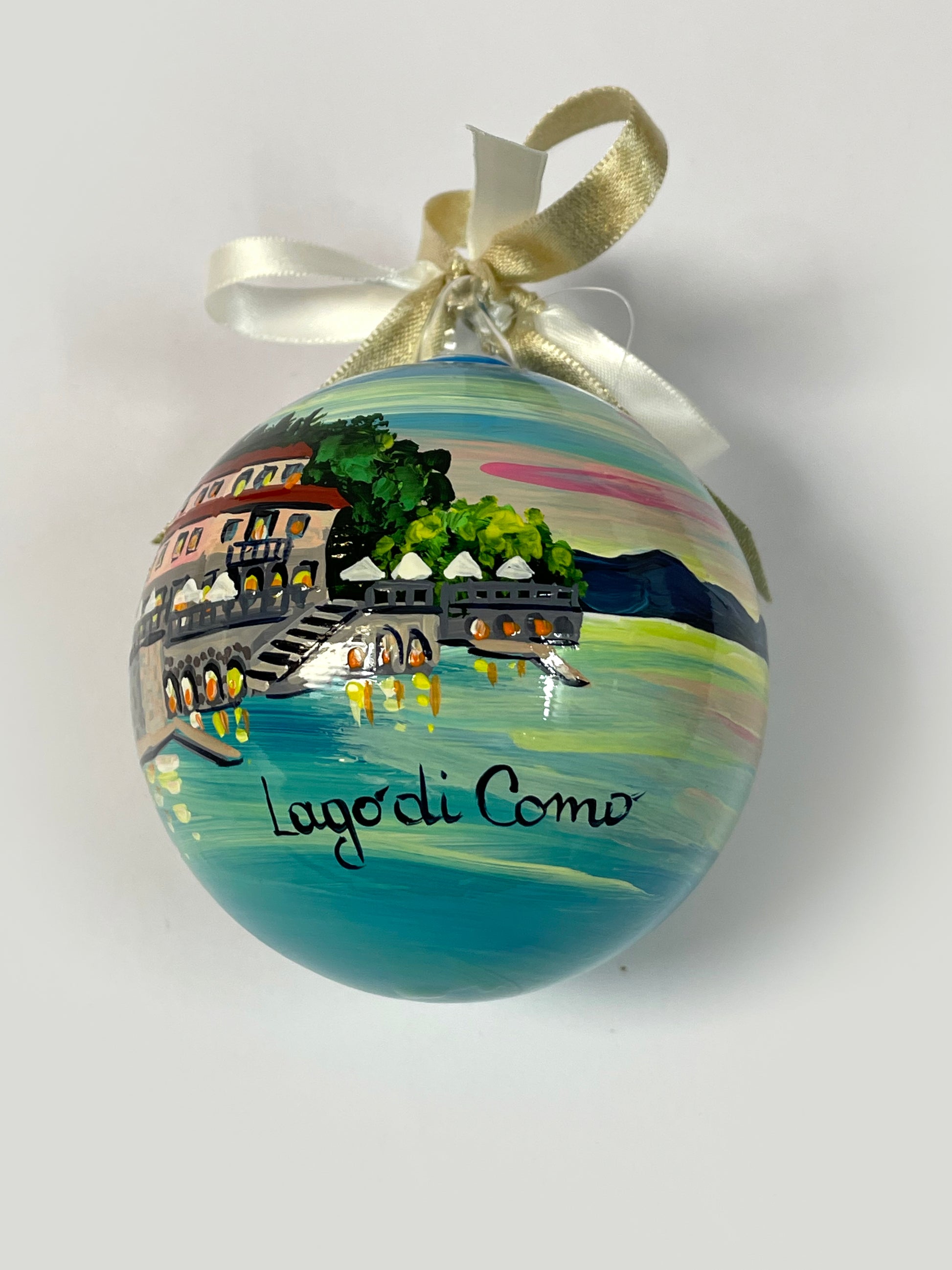 Ornament with Lake Como