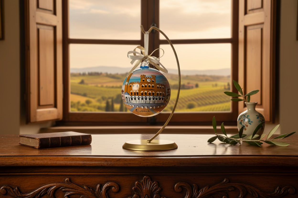 Ornamento di Siena visto ambientato 