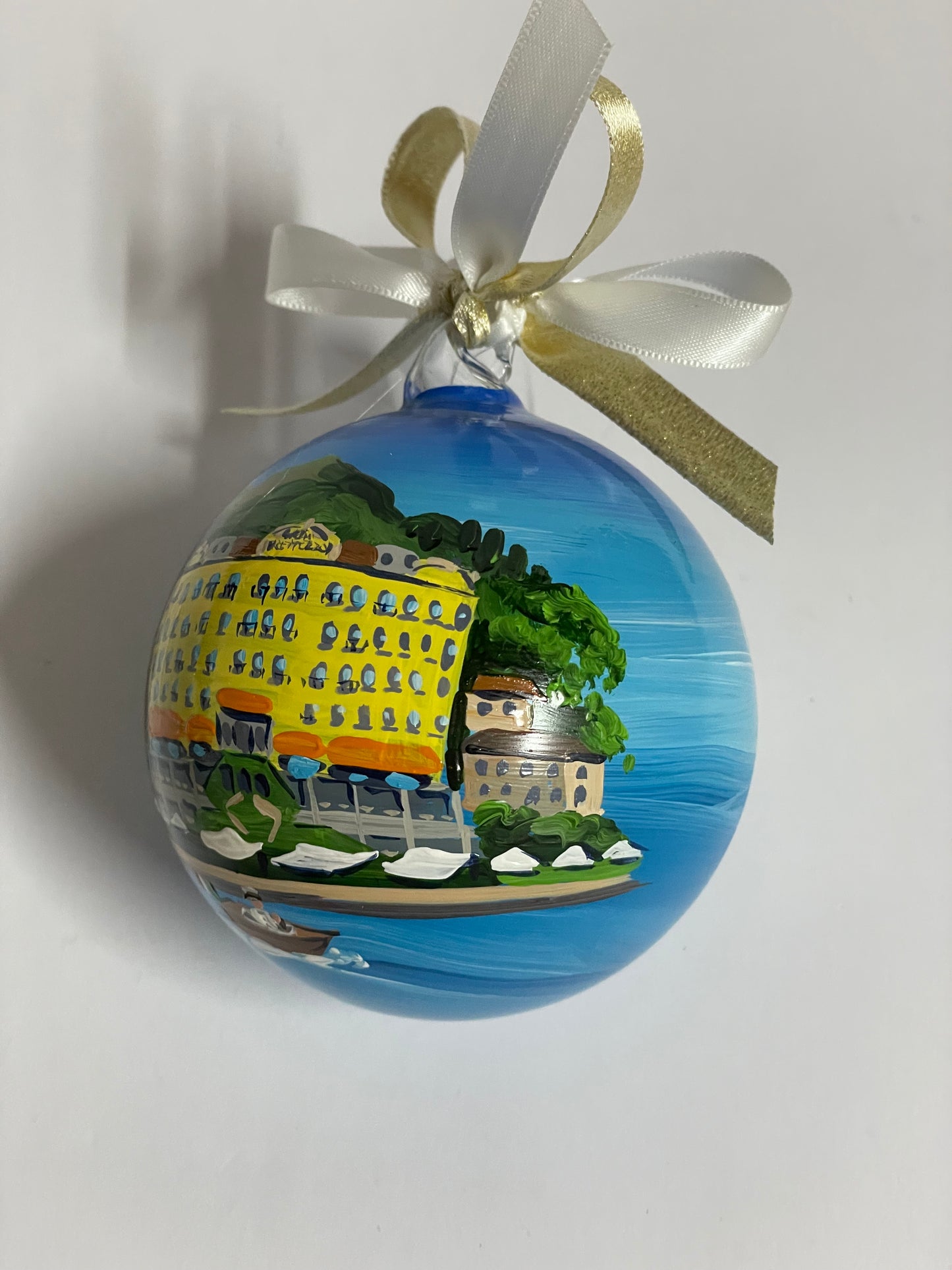 Lago di Como Hotel Tremezzo, ornamento personalizzato dipinto a mano